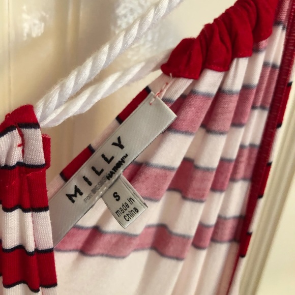 Full length MAXI resort style dress red/white - Picture 6 of 6